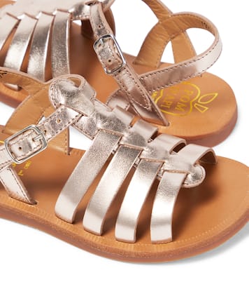 Sandali Plagette Strap in pelle | Pom d'Api