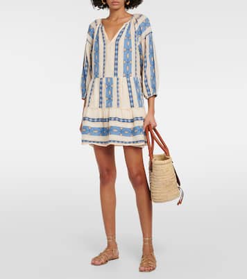 Kally printed cotton minidress | Velvet