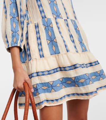 Kally printed cotton minidress | Velvet