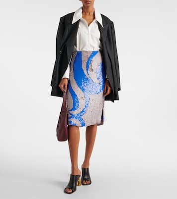 Gonna midi con paillettes | Dries Van Noten
