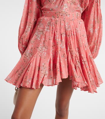 Minifalda Anael de algodón y seda floral | Isabel Marant