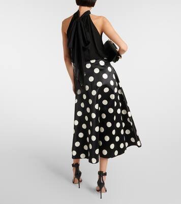 Falda midi Moneta de algodón y seda | Max Mara