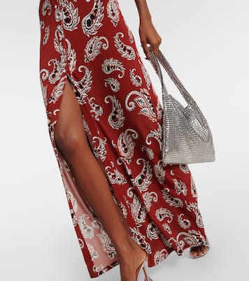 Paisley jersey long dress | Rabanne