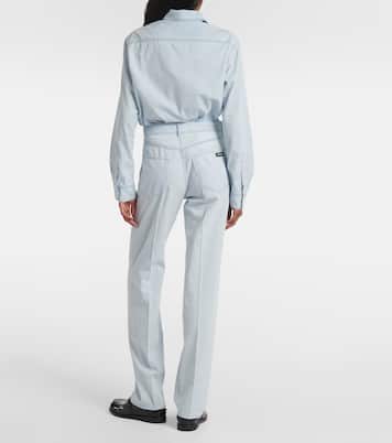 Jeans regular a vita bassa | Miu Miu