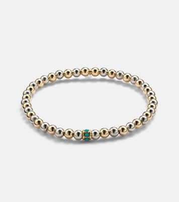 14kt gold bracelet with turquoises | Sydney Evan