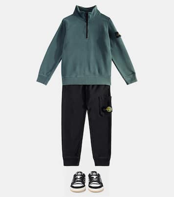 Pantalones deportivos de jersey de algodón | Stone Island Junior