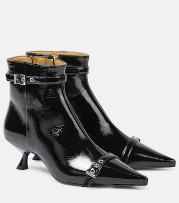 Bottines en cuir synthétique | Ganni