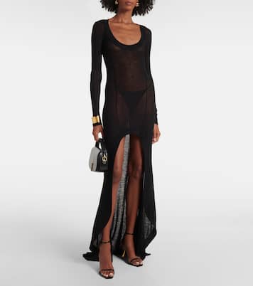 Virgin wool maxi dress | Saint Laurent