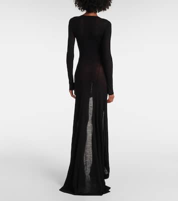 Virgin wool maxi dress | Saint Laurent