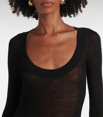 Virgin wool maxi dress | Saint Laurent