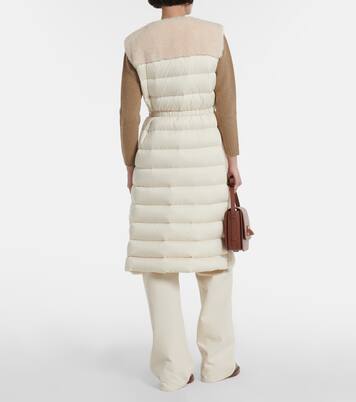 Piumino senza maniche Sorbier in shearling sintetico | Moncler