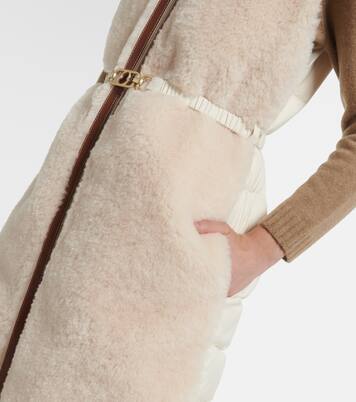 Piumino senza maniche Sorbier in shearling sintetico | Moncler