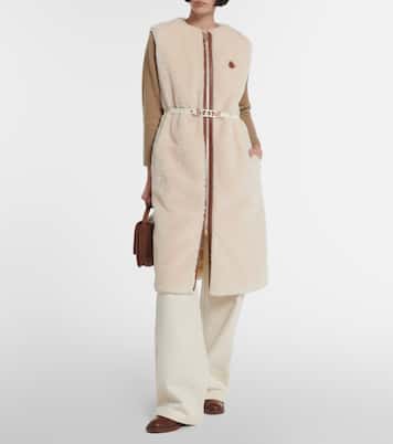 Piumino senza maniche Sorbier in shearling sintetico | Moncler