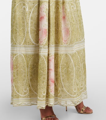 Vestido largo de georgette de seda floral | Giambattista Valli