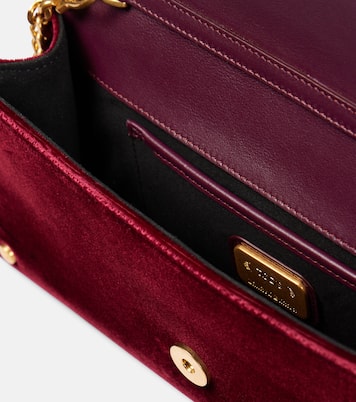 T Timeless Small velvet wallet on chain | Tod's