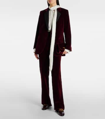 T Timeless Small velvet wallet on chain | Tod's