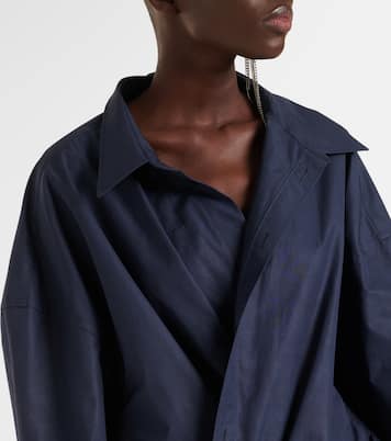 Vestido camisero de popelín de algodón | Balenciaga