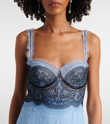 Vestido de fiesta Gallie de encaje chantilly | Costarellos