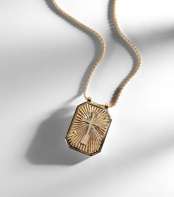 Collier Cross en or 18 ct et diamants | Marie Lichtenberg