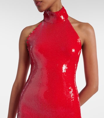 Sequined halterneck gown | Balmain