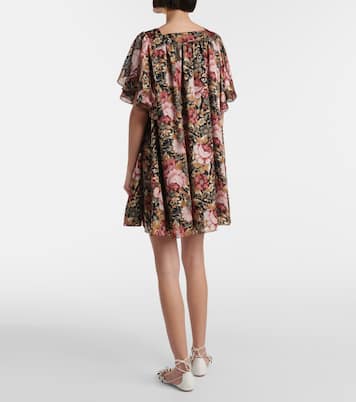 Robe en soie à fleurs | Chloé