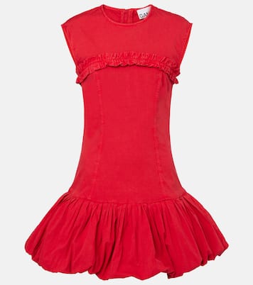 Minikleid aus einem Baumwollgemisch | Ganni