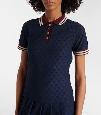 Polo en jacquard de coton | Tory Burch