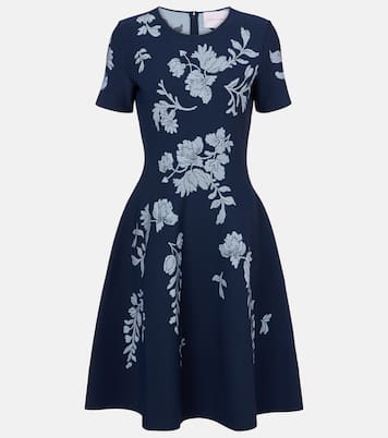Abito midi in jacquard floreale | Carolina Herrera