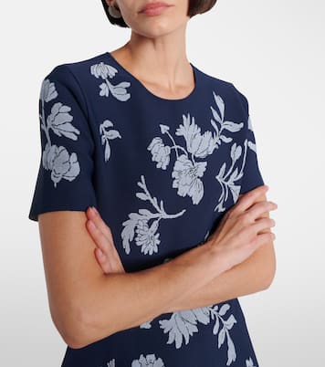 Abito midi in jacquard floreale | Carolina Herrera