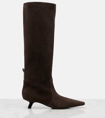 Stiefel Monili aus Veloursleder | Brunello Cucinelli