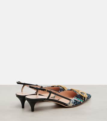 Slingback-Pumps VLogo Signature 40 mit Pailletten | Valentino Garavani