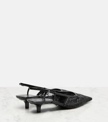 Slingback-Pumps Gucci Demi mit Kristallen | Gucci