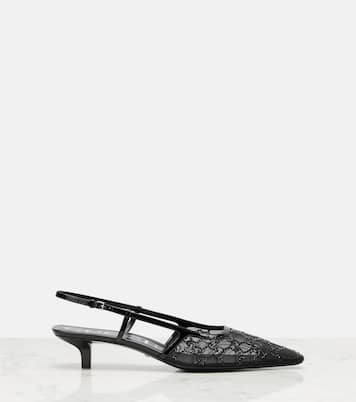 Slingback-Pumps Gucci Demi mit Kristallen | Gucci