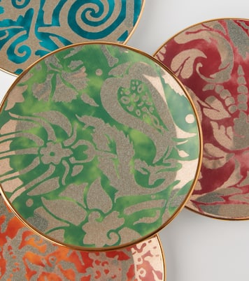 Fortuny set of 4 earthenware dessert plates | L'Objet