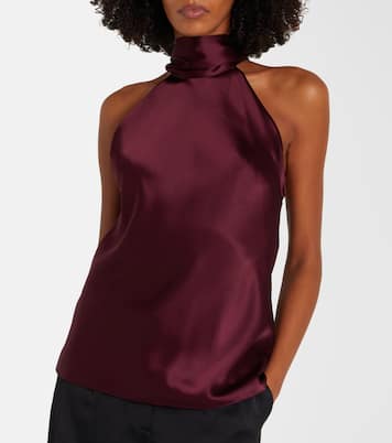 Sienna satin top | Galvan