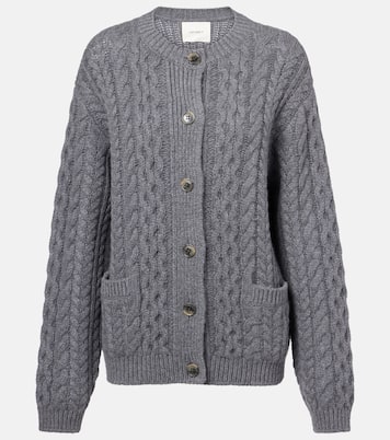 Cardigan Ditte in cashmere a trecce | Lisa Yang
