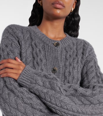 Cardigan Ditte in cashmere a trecce | Lisa Yang
