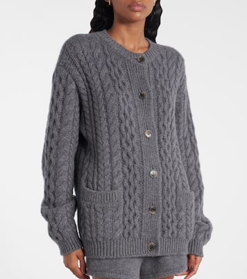 Cardigan Ditte in cashmere a trecce | Lisa Yang