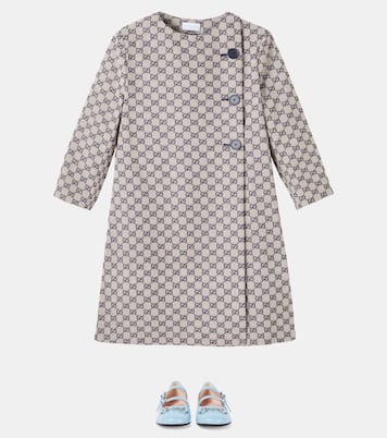GG Canvas double-breasted cotton-blend coat | Gucci Kids
