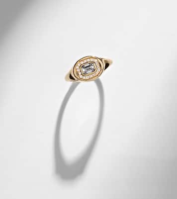 Essential Splurge 14kt gold pinky ring with diamonds | Stone and Strand