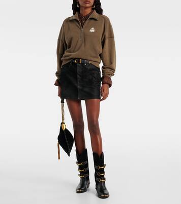 Ross cotton-blend jersey half-zip sweater | Marant Etoile