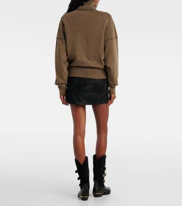 Ross cotton-blend jersey half-zip sweater | Marant Etoile
