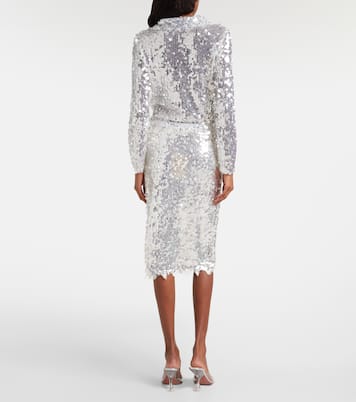 Opaline sequined midi skirt | Christopher Esber