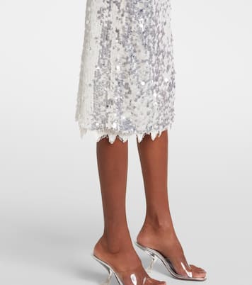Opaline sequined midi skirt | Christopher Esber