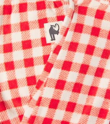 Gingham fleece sweatpants | Mini Rodini