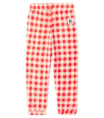 Gingham fleece sweatpants | Mini Rodini