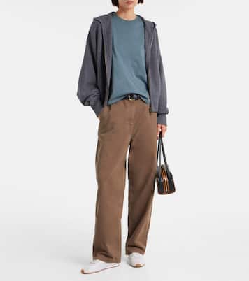 Lilia hooded cashmere zip-up sweater | Lisa Yang