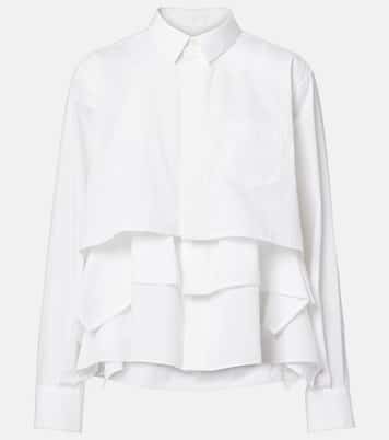 Tiered poplin shirt | Sacai