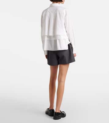 Tiered poplin shirt | Sacai