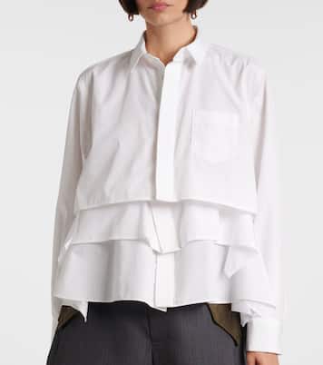 Tiered poplin shirt | Sacai